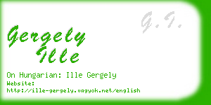 gergely ille business card